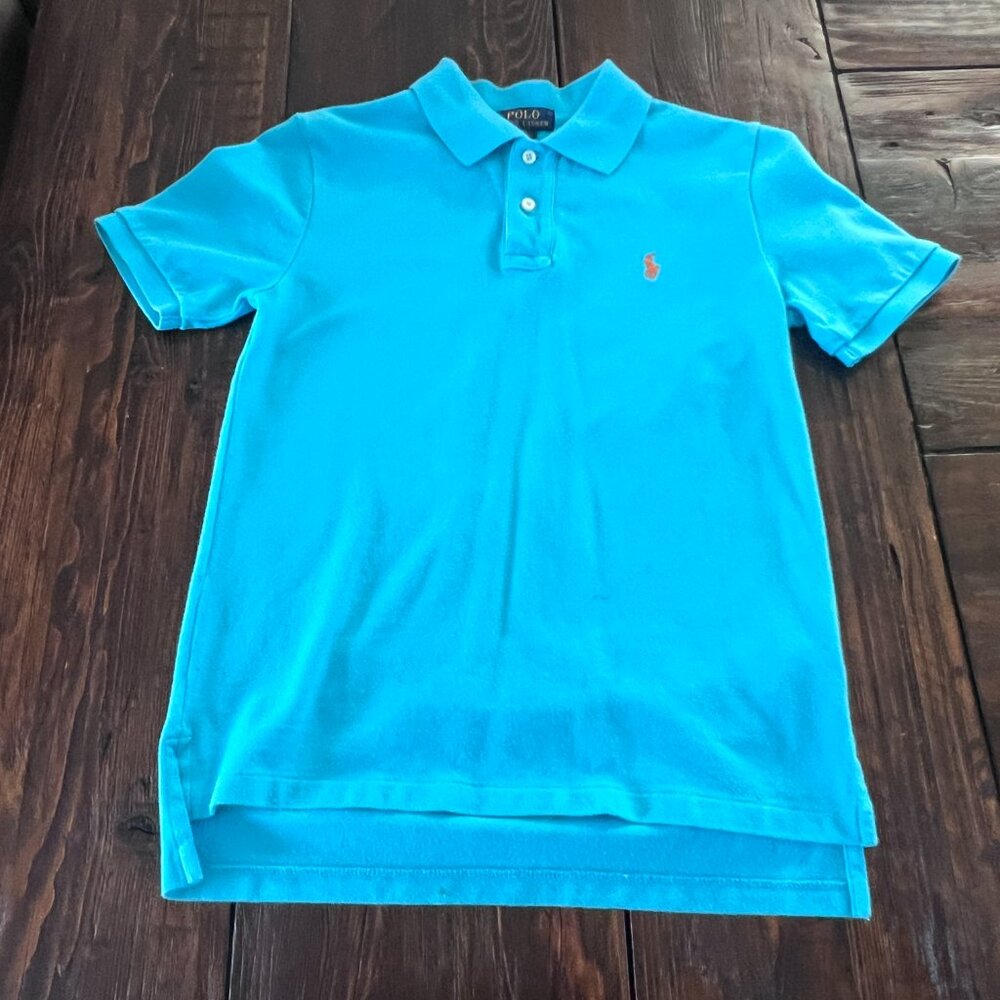 Polo Ralph Lauren Boys LOT Medium Short Sleeve Summer Nautical Pony Shirt - Picture 8 of 14